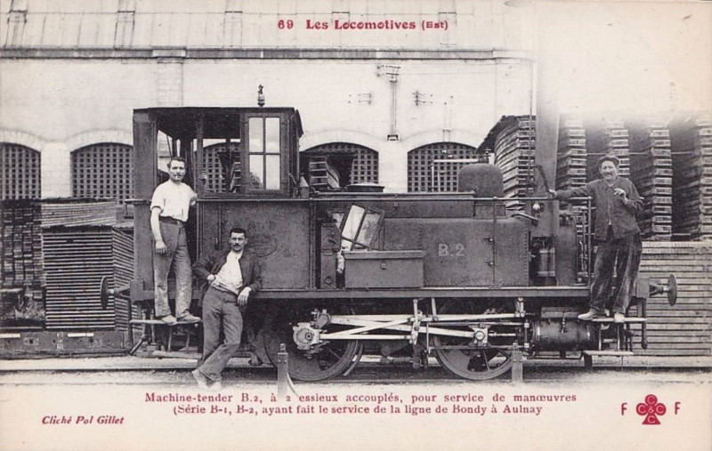 Carte postale ancienne Ff-Cccc 69 - Les Locomotives (Est) - Machine-tender B.2
