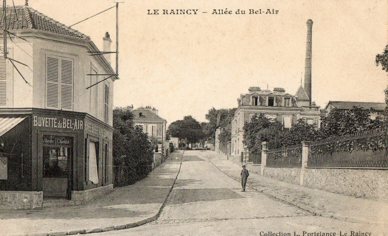 Carte postale ancienne Allée du bel air 3