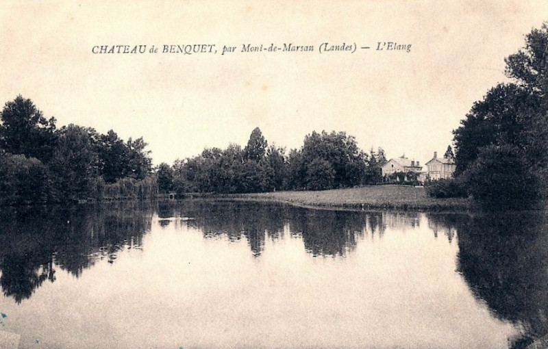 Carte postale ancienne Benquet (Landes) - Le château de Benquet 2