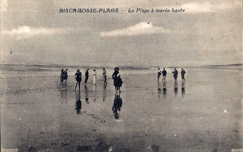 Carte postale ancienne Biscarrosse (Landes) - Plage 3