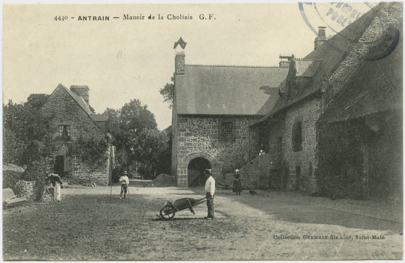 Carte postale ancienne 4440. Antrain. Manoir de la Choltais.
