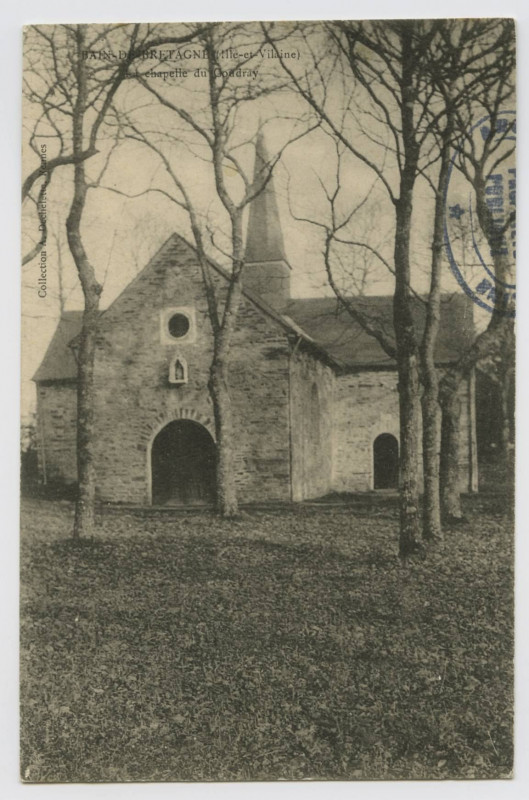 Carte postale ancienne Bain-de-Bretagne (I.-et-V.). La chapelle du Coudray.
