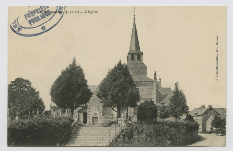 Carte postale ancienne 2331. La Baussaine (I.-et-V.). L'église