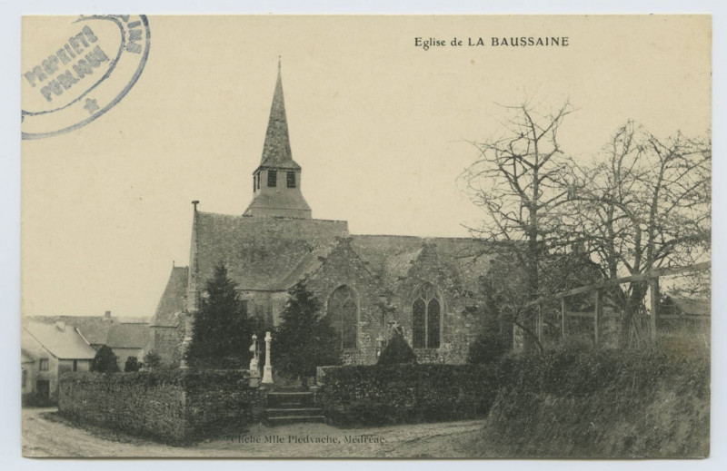 Carte postale ancienne Eglise de la Baussaine
