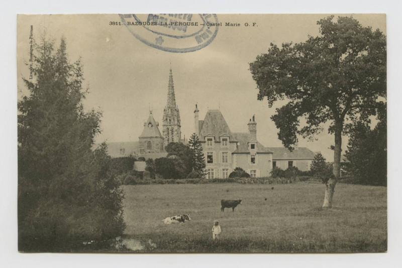 Carte postale ancienne 3811. Bazouges-la-Pérouse. Castel Marie