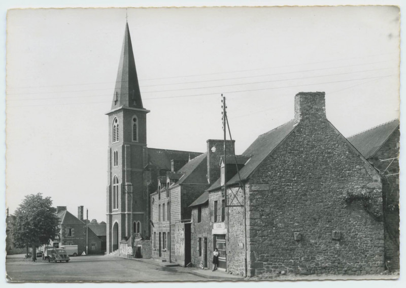Carte postale ancienne Bonnemain (I.-et-V.). Le bourg
