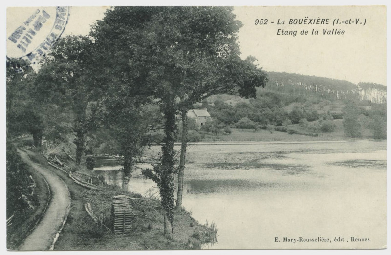 Carte postale ancienne 952. La Bouëxière (I.-et-V.). Etang de la vallée