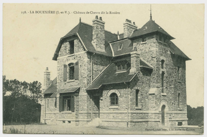 Carte postale ancienne 238. La Bouëxière (I.-et-V.). Château de Chevre dit La Rosière