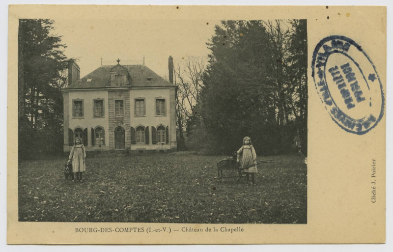 Carte postale ancienne Bourg-des-Comptes (I.-et-V.) - Château de la Chapelle