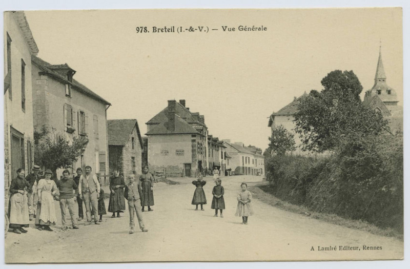 Carte postale ancienne 978. Breteil (I.-&-V.) - Vue Generale