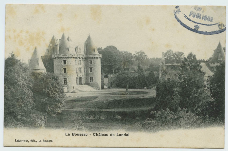 Carte postale ancienne La Boussac - Château de Landal