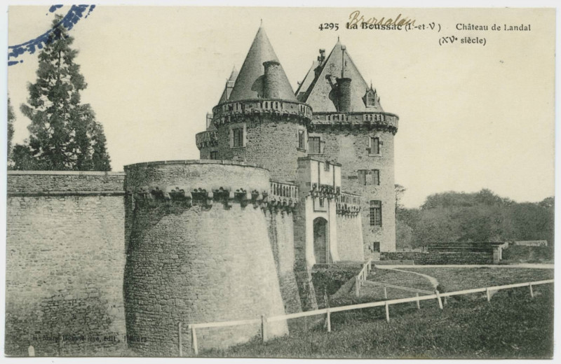 Carte postale ancienne 4295 - La Boussac (I.-et-V.) - Château de Landal (XVè siècle)