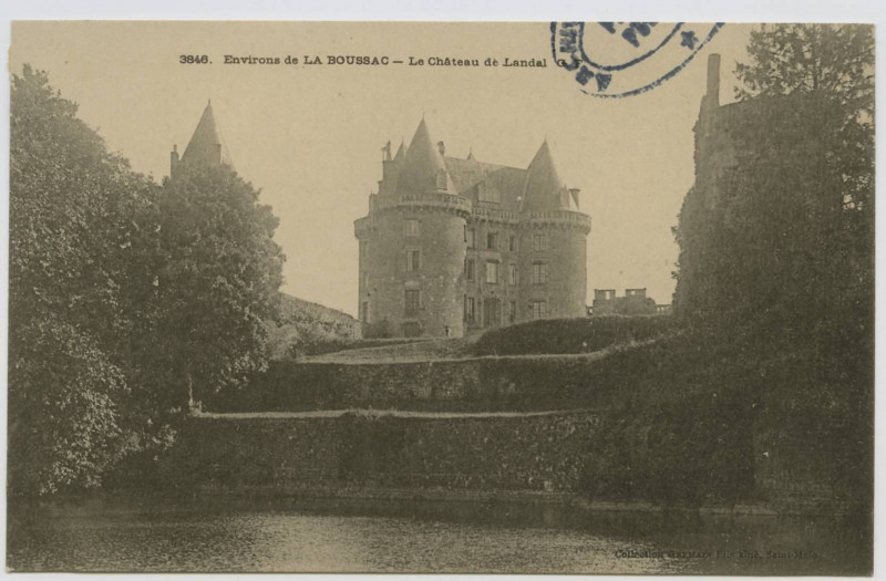 Carte postale ancienne 3846 - Environs de La Boussac - Le château de Landal
