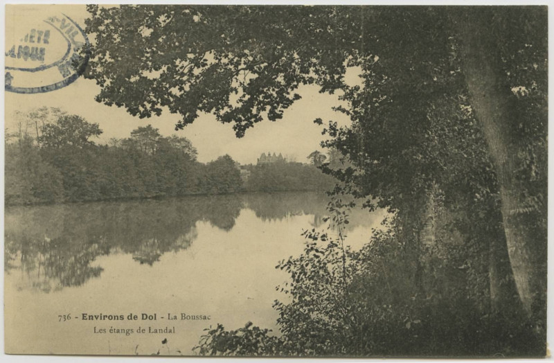 Carte postale ancienne 736 - Environs de Dol - La Boussac.  Les étangs de Landal