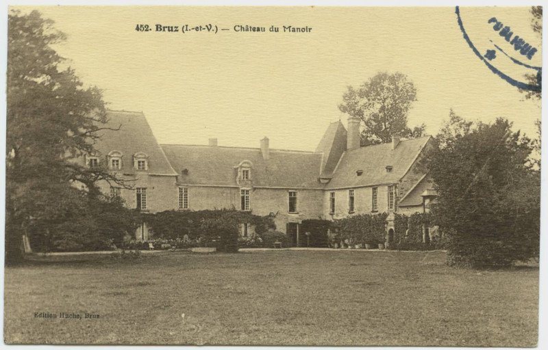 Carte postale ancienne 452 - Bruz (I.-et-V.) - Château du Manoir