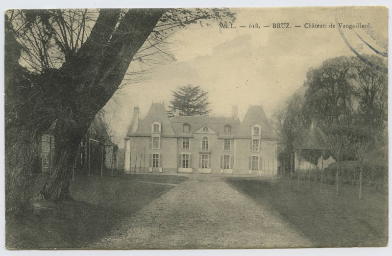 Carte postale ancienne 618 - Bruz. - Château de Vaugaillard.