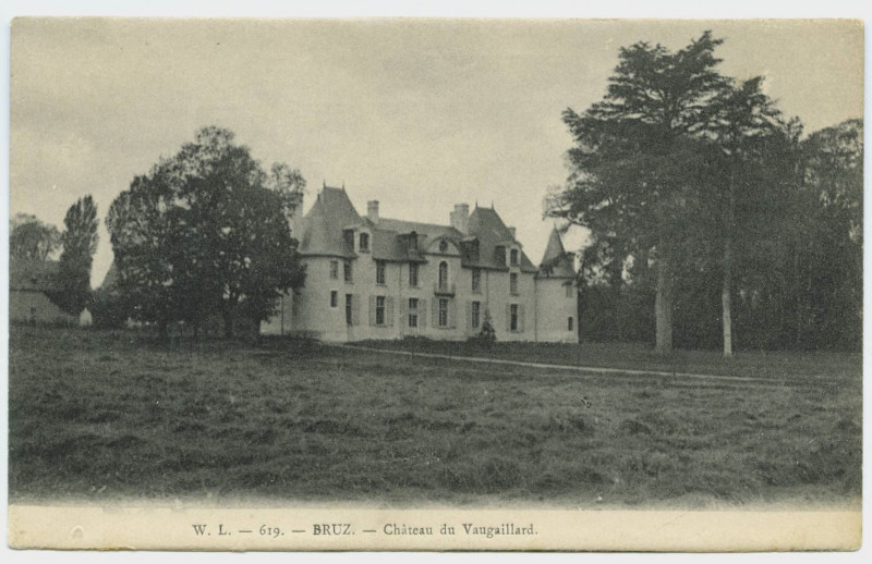 Carte postale ancienne 619 - Bruz.- Château du Vaugaillard