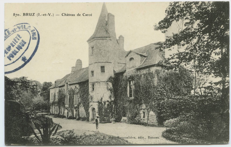 Carte postale ancienne 870. Bruz (I.-et-V.) - Château de Carcé