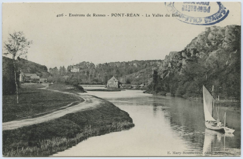 Carte postale ancienne 426 - Environs de Rennes - Pont-Réan - La Vallée du Boël