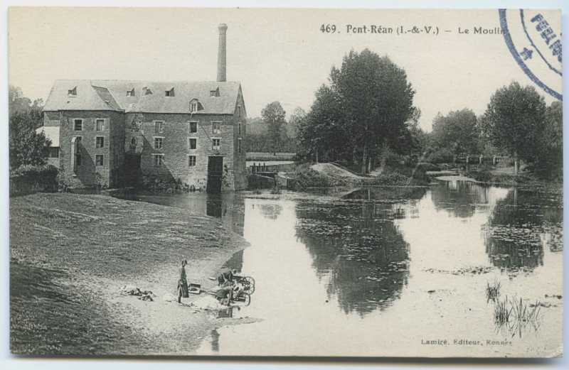 Carte postale ancienne 469. Pont-Réan  (I.-et-V.) - Le Moulin