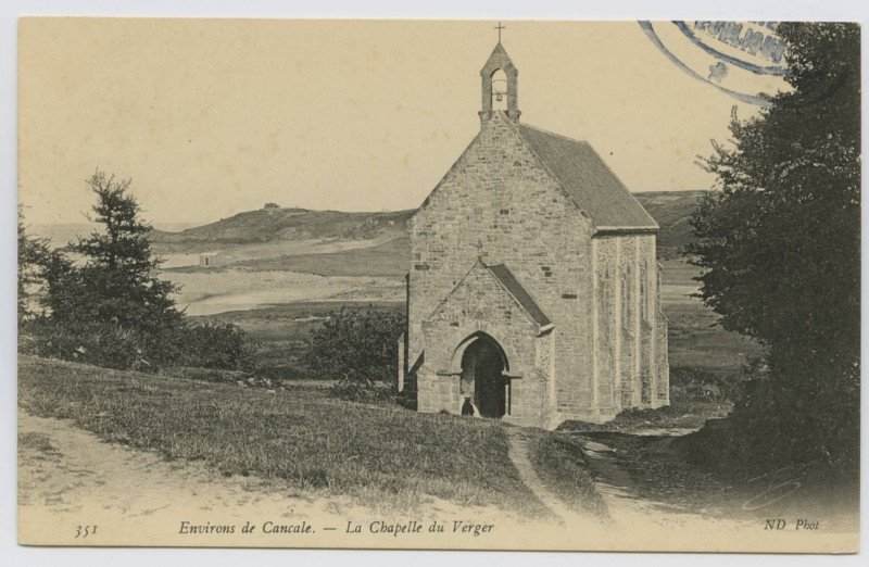 Carte postale ancienne 351  Environs de Cancale.- La chapelle du Verger