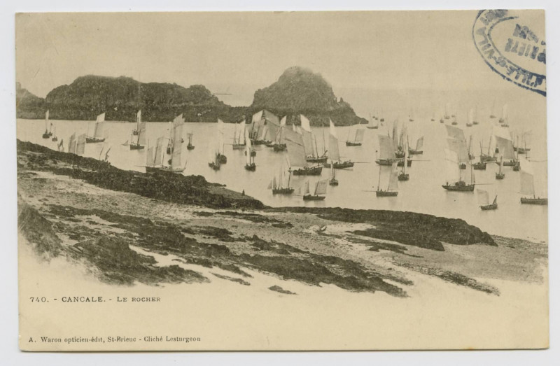 Carte postale ancienne 740 - Cancale - Le Rocher