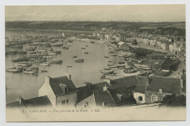 Carte postale ancienne 4. Cancale - Vue Generale de la Houle - Ll