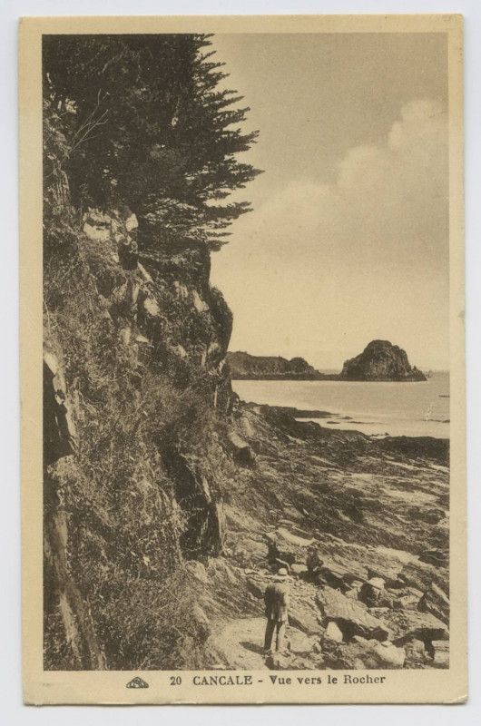 Carte postale ancienne 20 - Cancale - Vue vers le Rocher