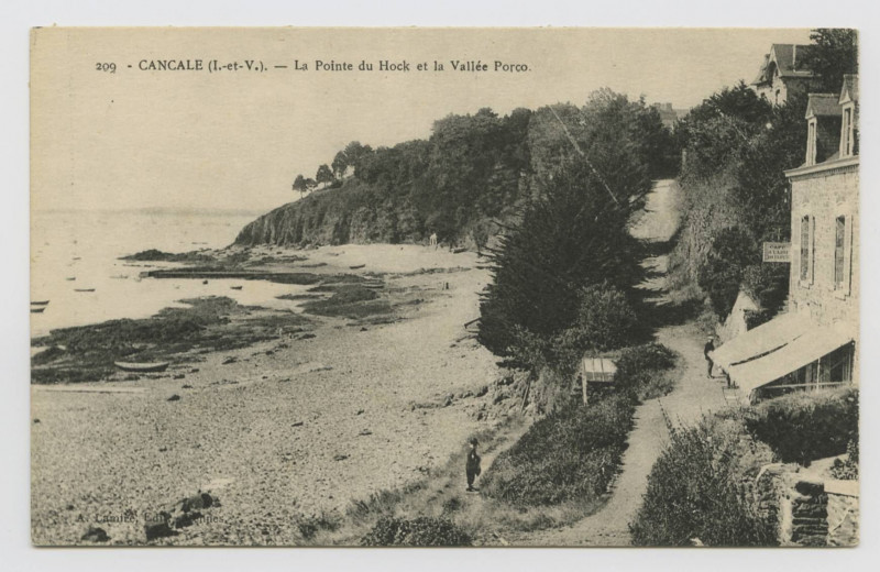 Carte postale ancienne 209 - Cancale (I.-et-V.) - La pointe du Hock et la vallée Porco.