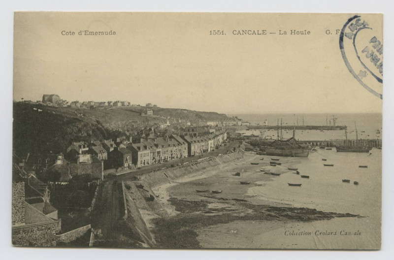 Carte postale ancienne 1551. Cancale - La Houle G.F
