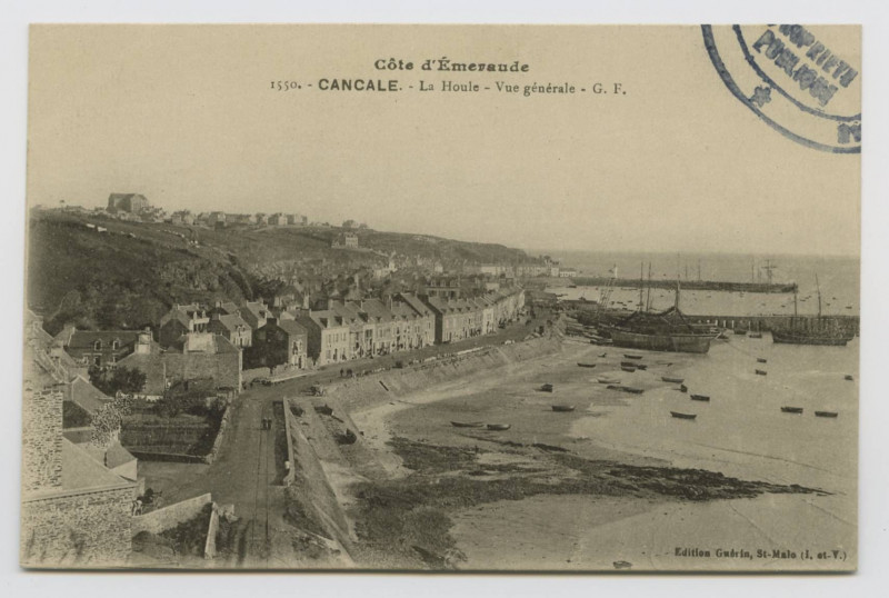 Carte postale ancienne 1550.- Cancale.- La Houle - Vue Generale - G.F.