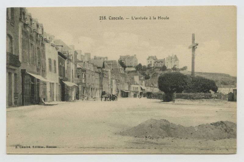 Carte postale ancienne 218. Cancale.- L'arrivée à la Houle