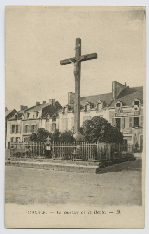 Carte postale ancienne 69. Cancale.- Le calvaire de la Houle.- Ll