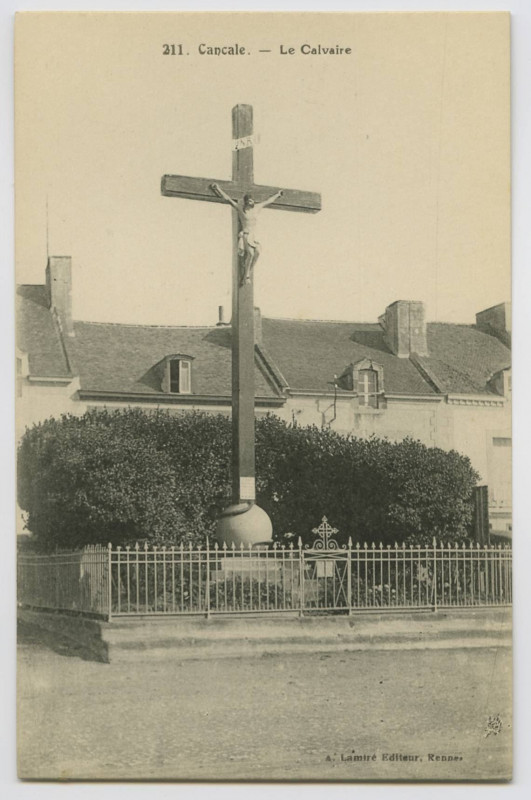 Carte postale ancienne 211. Cancale.- Le Calvaire
