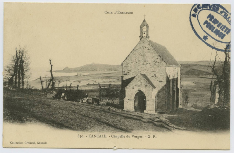 Carte postale ancienne 850.- Cancale.- Chapelle du Verger.- G.F.
