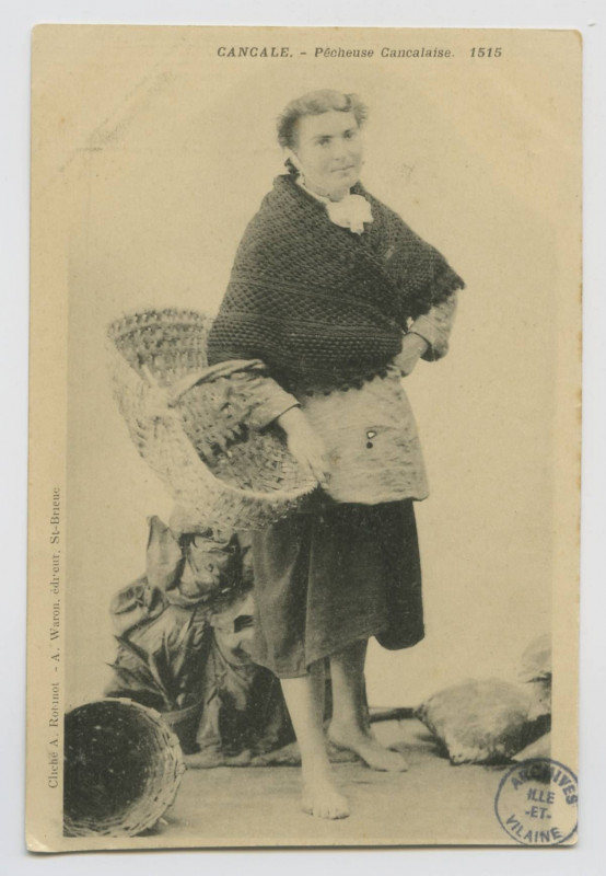 Carte postale ancienne Cancale - Pêcheuse cancalaise. 1515