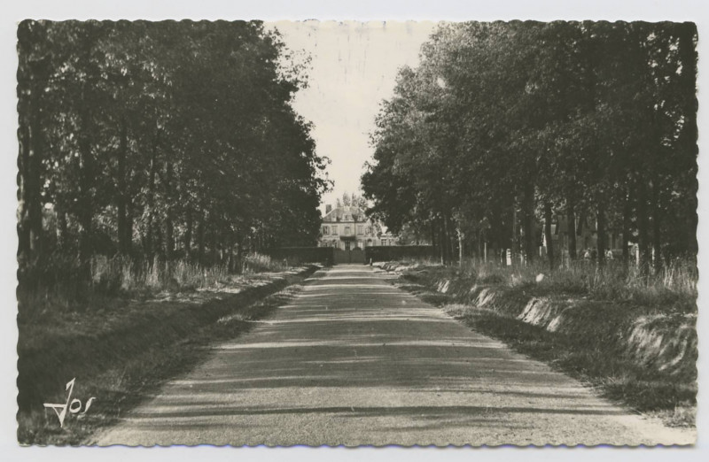 Carte postale ancienne [Maison des Retraites La Hublais en Cesson. Avenue d'accès.]