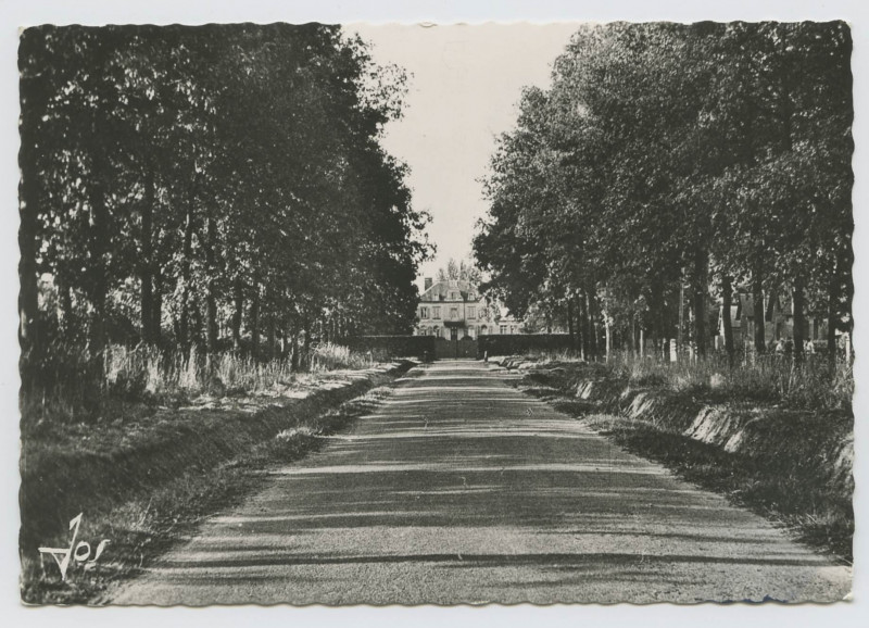 Carte postale ancienne Maison des Retraites La Hublais en Cesson. Avenue d'accès.