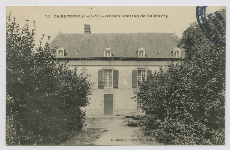 Carte postale ancienne 797 Chantepie (I.-et-V.) - Ancien Château de Hallouvry.