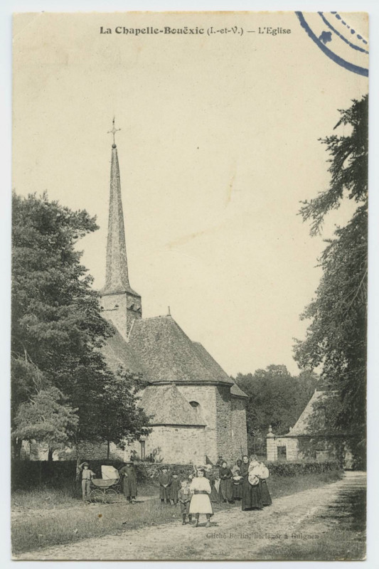 Carte postale ancienne La Chapelle-Bouëxic (I.-et-V.) - L'Eglise.