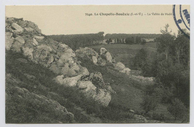 Carte postale ancienne 3540. La Chapelle-Bouëxic (I.-et-V.) - La Vallée de Hadé.