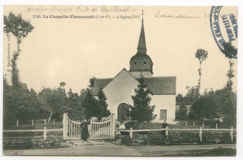 Carte postale ancienne 2240. La Chapelle-Thouarault (I.-et-V.) - L'Eglise.