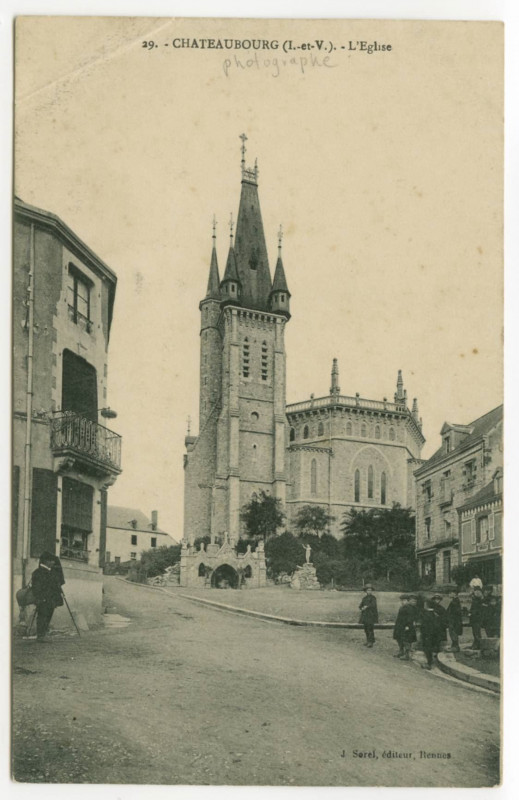 Carte postale ancienne 29. - Chateaubourg (I.-et-V.). - L'Eglise.