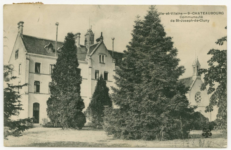 Carte postale ancienne Ille-et-Vilaine - 9. - Chateaubourg Communauté de St-Joseph-de-Cluny.
