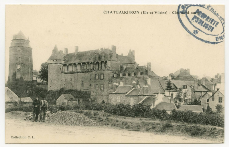 Carte postale ancienne Chateaugiron (Ille-et-Vilaine) - Côté nord-ouest.