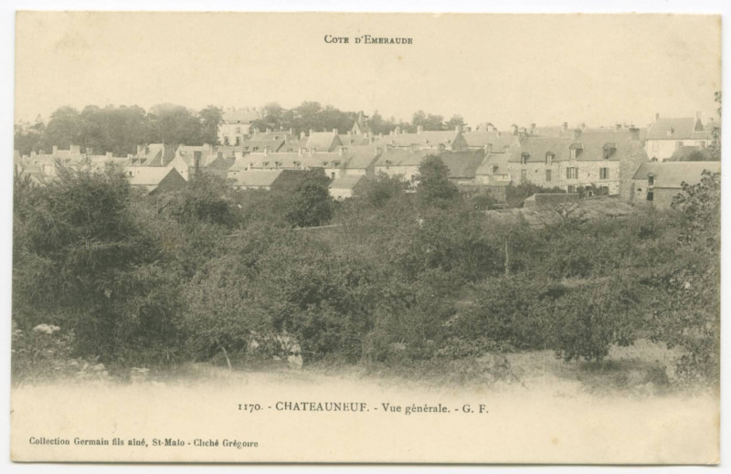 Carte postale ancienne 1170. - Chateauneuf. - Vue Generale.