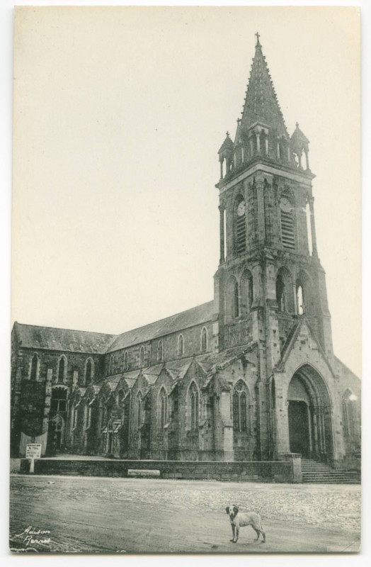 Carte postale ancienne Combourg (I.-et-V.) - 1 - L'Eglise.