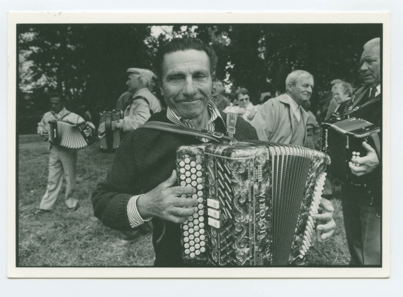Carte postale ancienne Assemblée de la Bouèze - Combourg (35) - 4 juin 1989 - Joseph Macé de Tremblay.