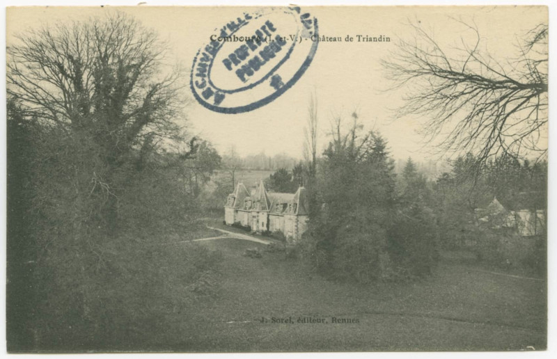 Carte postale ancienne Combourg (I.-et-V.) - Château de Triandin.