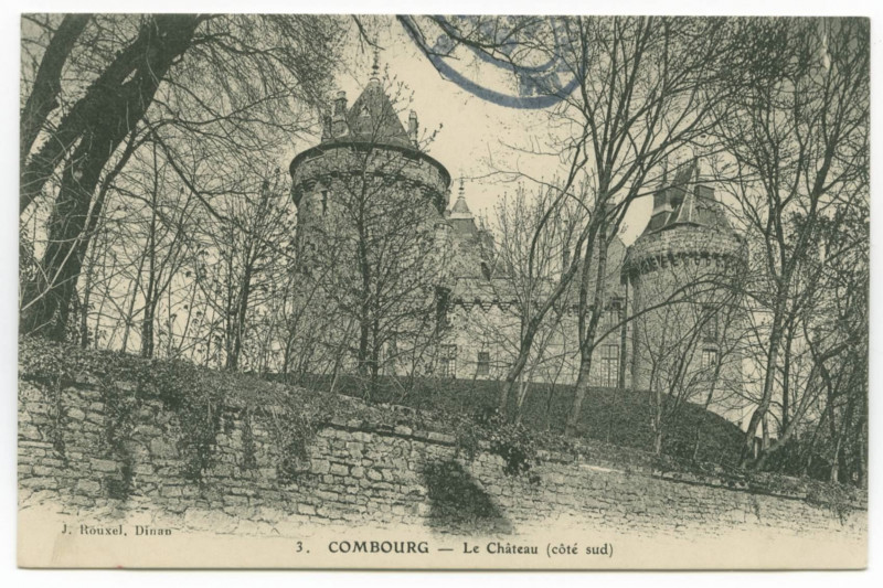 Carte postale ancienne 3. Combourg - Le Château (côté sud).